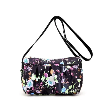 

New waterproof Nylon Women bag fashion cartoon printing large capacity Women shoulder bag crossbody bag casual Women handbag bag