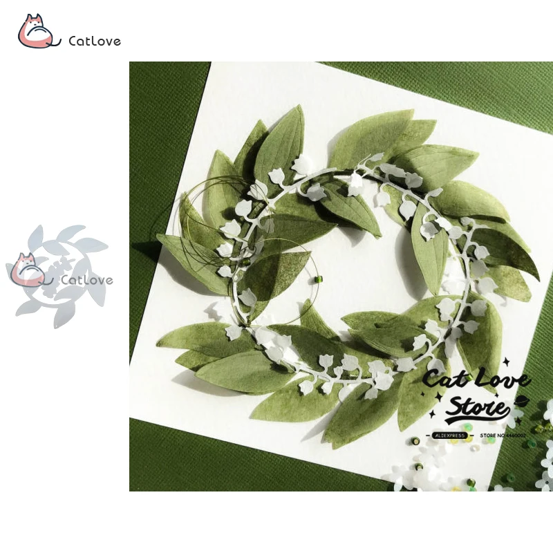 

Flower Wreath Metal Cutting Dies Stencils For DIY Scrapbooking Paper Card Decorative Craft Dies Embossing Die Cuts New 2019
