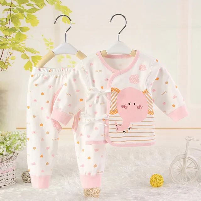 Soft 100 Cotton Newborn Baby Girl Clothing Set 2 Pieces Newborn Baby