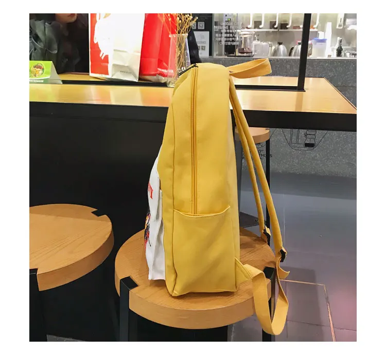 Menghuo Women Backpack Canvas Backpack Cute Printed School Bags Backpack Female Mochila Escolar Girls Backpack for Teenagers New_34-1_17