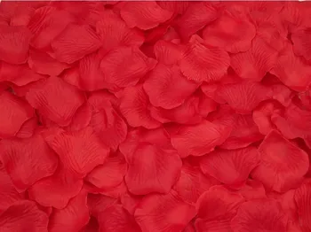 

Red colour artificial Rose Petals, Faux silk flower for bridal shower, wedding party house decor ,5000pcs