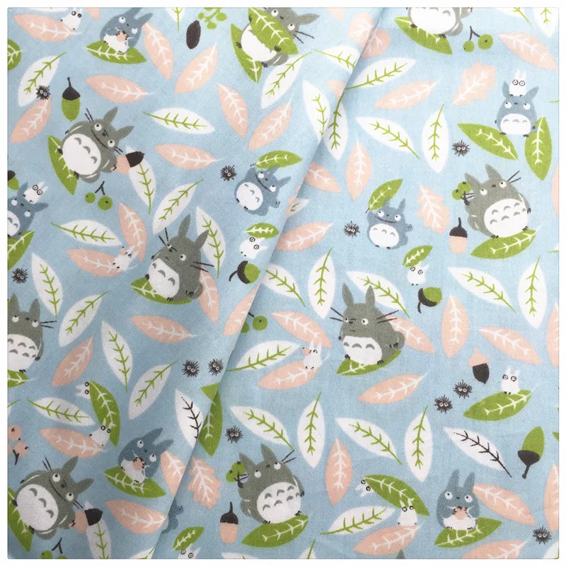 Avoir Images Dessin Anime Bleu Totoro Imprime Coton Tissu A Coudre Bebe Le actualisé salutations