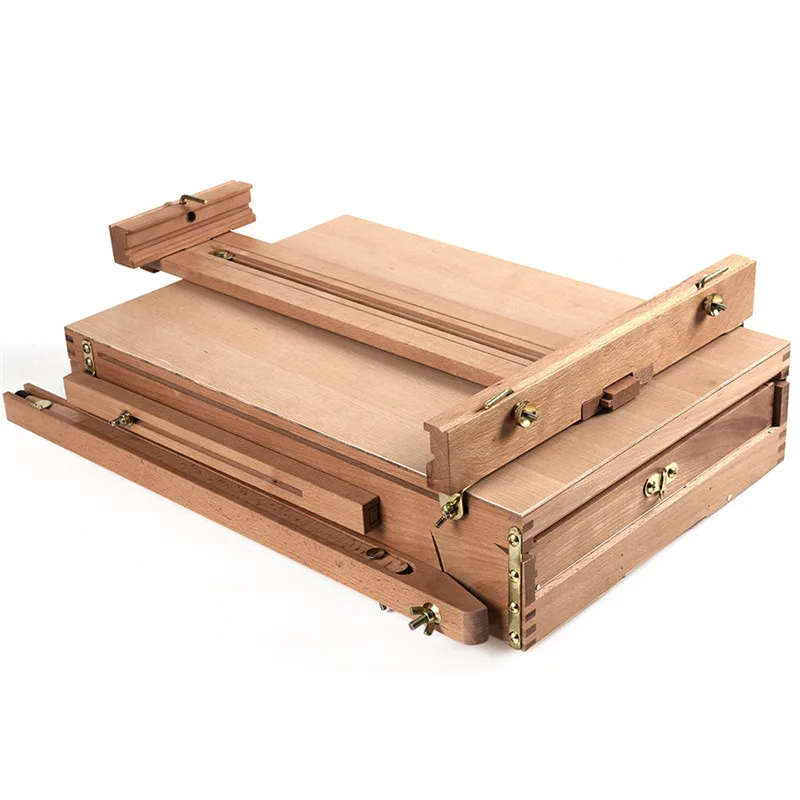  Portable Folding Durable French Easel Wooden Sketch Box Artist Painters Tripod Painting Supplies Ea