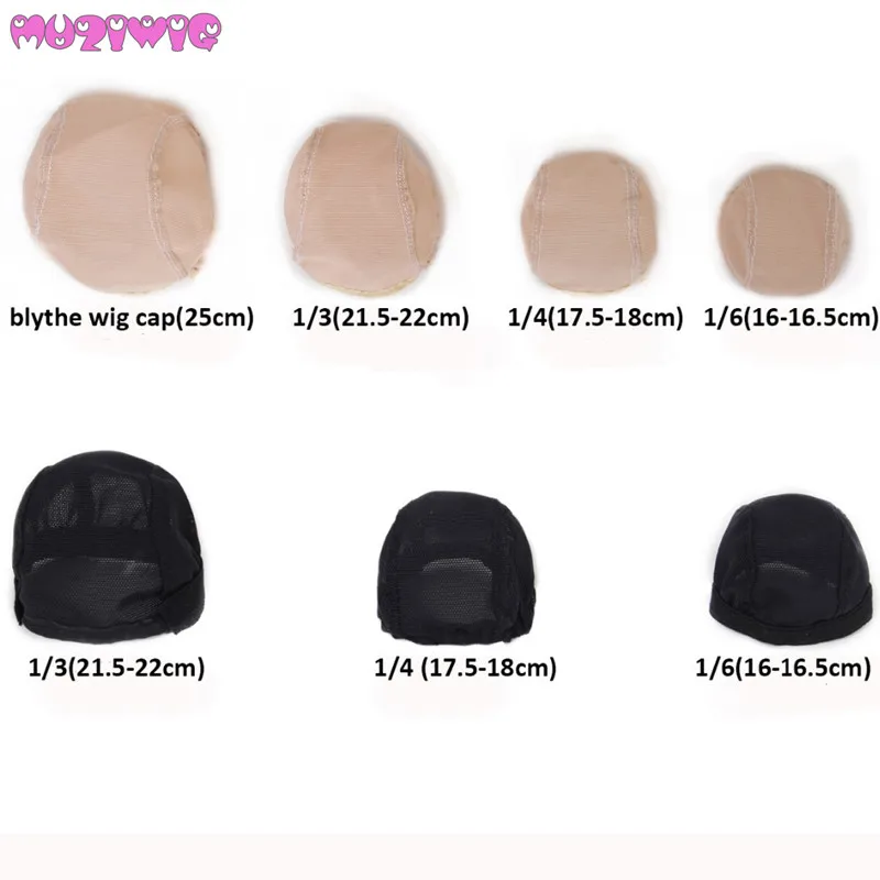 

Handmade DIY Prop Doll Wigs Headgear Wigs Cap Doll Accessories DIY Fixed-Wig Hairnet Hair Net For 1/3 1/4 1/6 SD BJD Doll Bly th