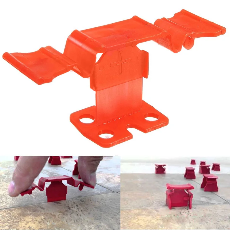 50PCS Plastic Floor Spacers Level Lippage Floor Tile Level System Construction Tool