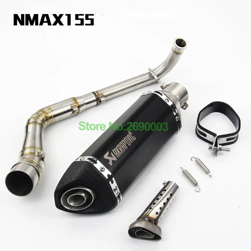 

Motorcycle Scooter Exhaust NMAX125 NMAX155 Small Six hexagonal Angle Akrapovic Exhaust Motorcycle Nmax125 Nmax155 Muffler Escape