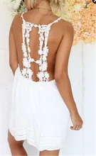 Fashion Sexy Backless Solid Tropical Women Dress Bandage Quality Summer Style Brand Vestidos De Festa Femininas Summer Dress