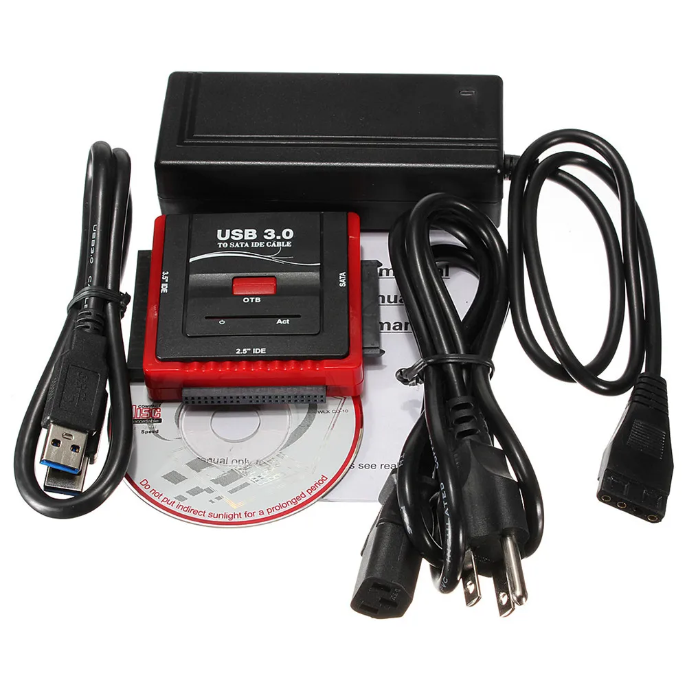 Вилка Европа/США USB 3 0 для IDE SATA кабель 2 5/3 5 дюйма HDD жесткий диск CD ROM DVD