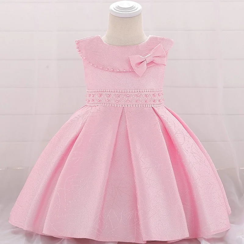 

Flower Girl's Baby Wedding Bridesmaid's Dinner Party Bead Dress Girl's Kindergarten Ceremony Ball Party Dinner Dress
