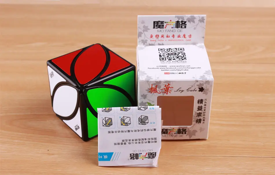 Оригинальный QiYi Mofangge lvy листьев линии головоломки Magic Cube Скорость ПВХ наклейки первый твист кубики развивающие игрушки cubo magico