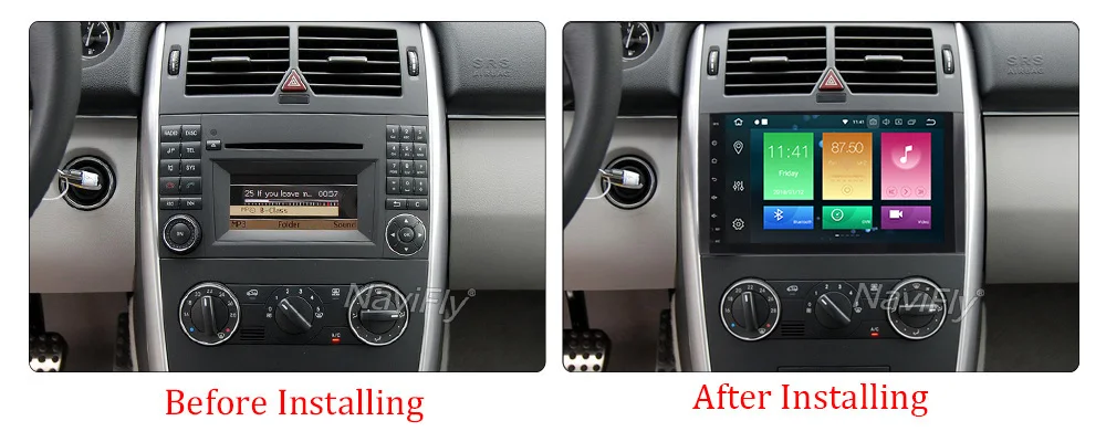 Clearance NaviFly Car multimedia Player for Mercedes/Benz/Sprinter/B200/B-class/W245/B170/W209/W169/Vito Android 8.0 4GB RAM 32GB ROM 2