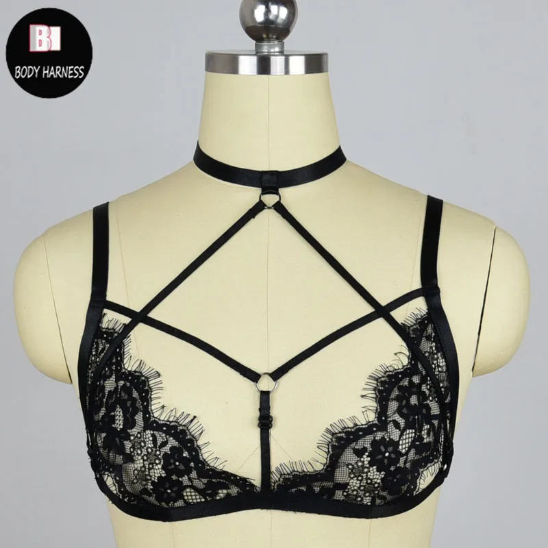 

Женский кружевной бюстгальтер, черный Регулируемый бюстгальтер