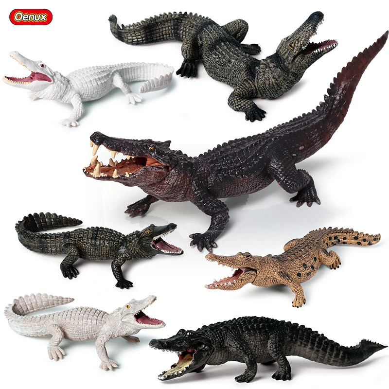 Oenux Original Wild Savage Crocodile Simulation Chinese Alligator Boar Croc Nile Crocodile Action Figures Pvc Collection Kid Toy Action Figures Aliexpress