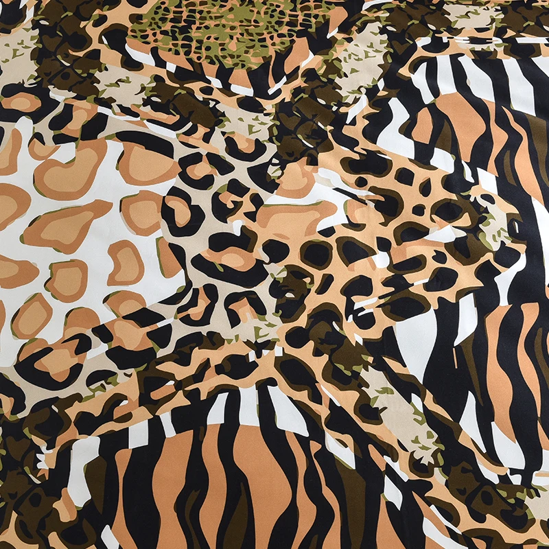 Sale High Quality 100% Cotton 4pcs Bedding Sets Leopard Printed Bed Linen Set Queen King Size Adult Duvet Cover Bed Sheet Set 100S 2