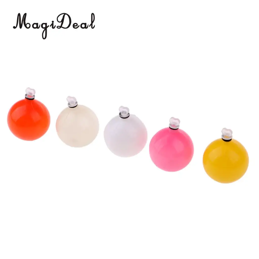 5pcs Multicolor Plastic Airlock Strike Indicator Fly Fishing Bobbers Sea Fishing Floats Tackle 2.6cm/1inch