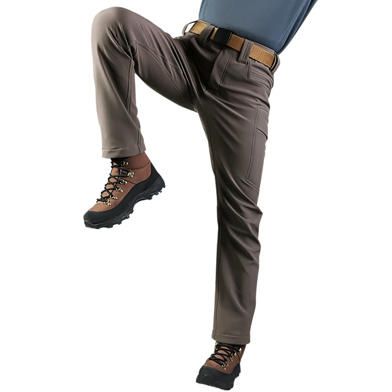 CQB invierno Trekking hombres Softshell pantalones grueso repelente al agua resistente a los arañazos pantalones elásticos senderismo acampar al aire libre CQB invierno Trekking hombres Softshell pantalones grueso repelente al agua resistente a los arañazos pantalones elásticos senderismo acampar al aire libre