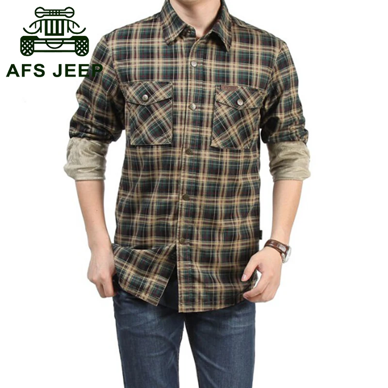 Compra camisas de lana de los hombres online al por mayor