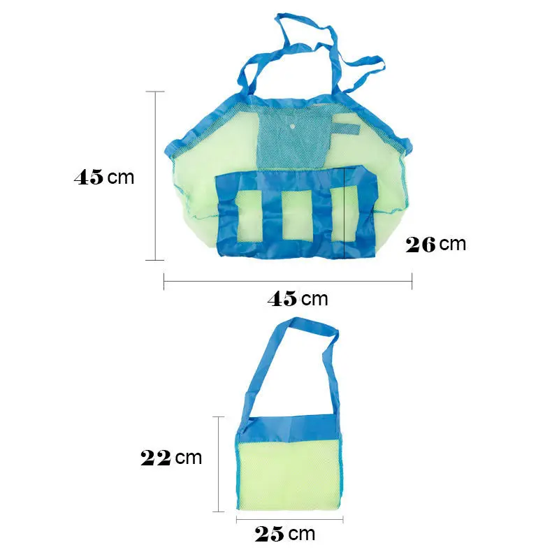 Foldable Portable Beach Bag Kids Children Mesh Storage Bag (33)