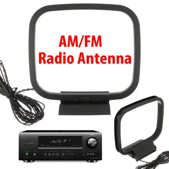 

Mini Universal FM/AM Loop Antenna For Sony Chaine Stereo AV Receiver Systems Connector Receiver