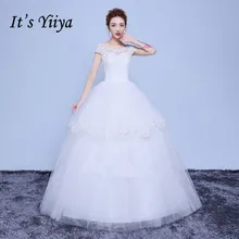Free Shipping Tulle Short Sleeves Lace O-Neck Wedding Dresses White Bridal Frocks Real Photo Custom Made Vestidos De Novia Y1133