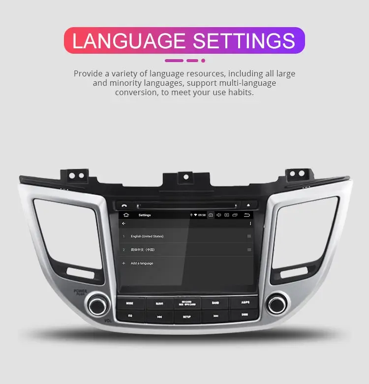 Excellent Besina Android 9.0 Car DVD Player For Hyundai Tucson/IX35 2016 2017 Multimedia GPS Navigation Stereo 2Din Car Radio WIFI audio 11