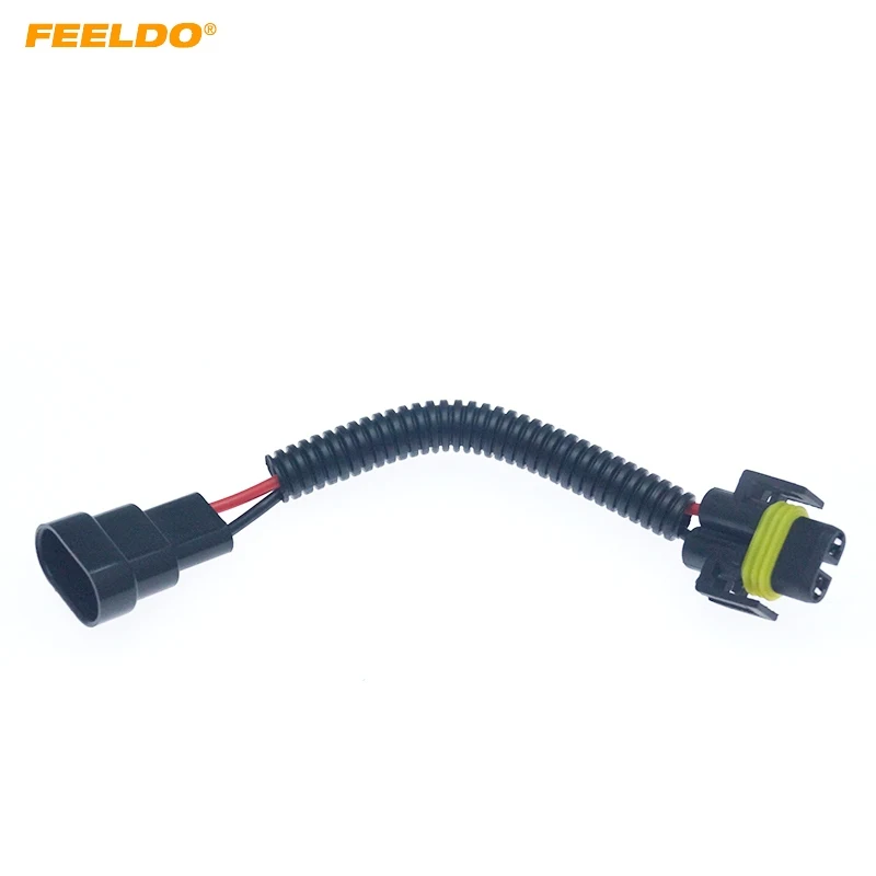 

FEELDO Auto Bulb Lamp Socket Adapter 9005/9006/9012 Female To H11 Male LED HID Headlight Wiring Cable Connector Plug #HQ6093
