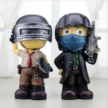 

Large Soldier Piggy Bank Resin Decoration creative Soldier Game Character Sitting Room Bedroom Coin Box Storage Children Gifts