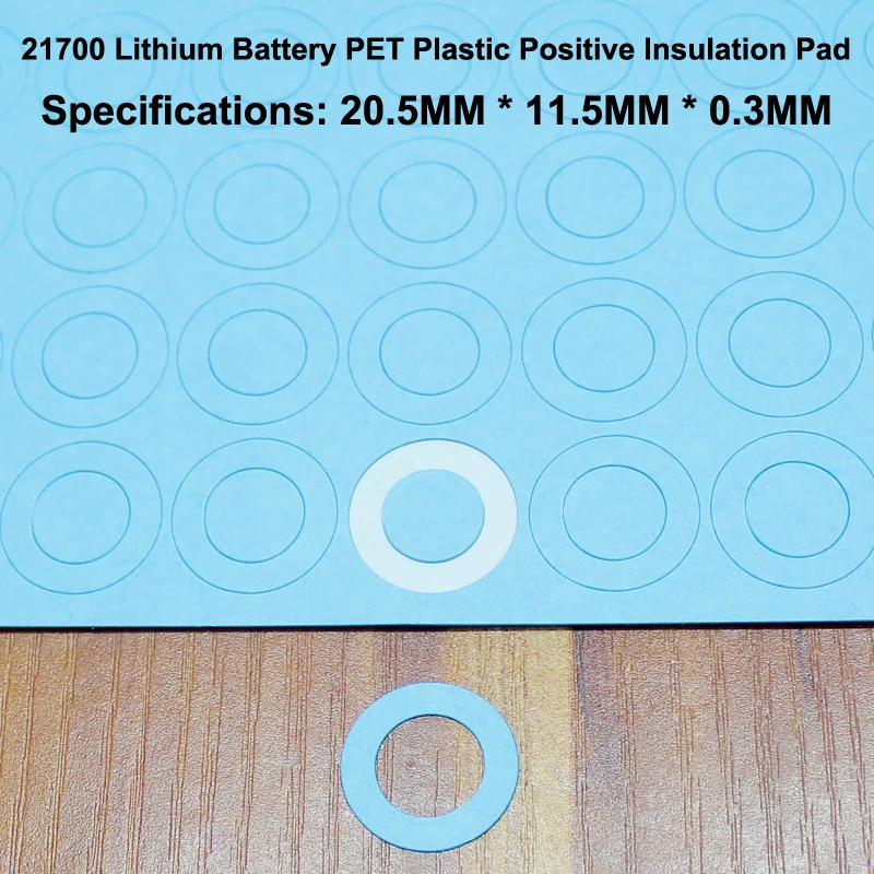 100 шт./лот 21700 литиевая батарея положительная изоляционная прокладка пустотелая плоская головка прокладка изоляция Мезон прокладка 20*11,5 мм