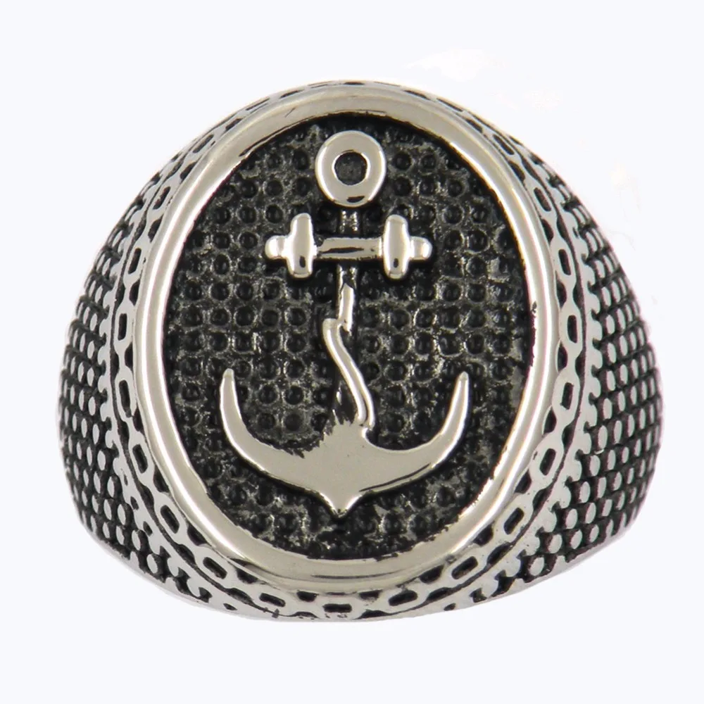 Fanssteel ювелирные изделия из нержавеющей стали морской якорь морской моряк матросское кольцо FSR12W47