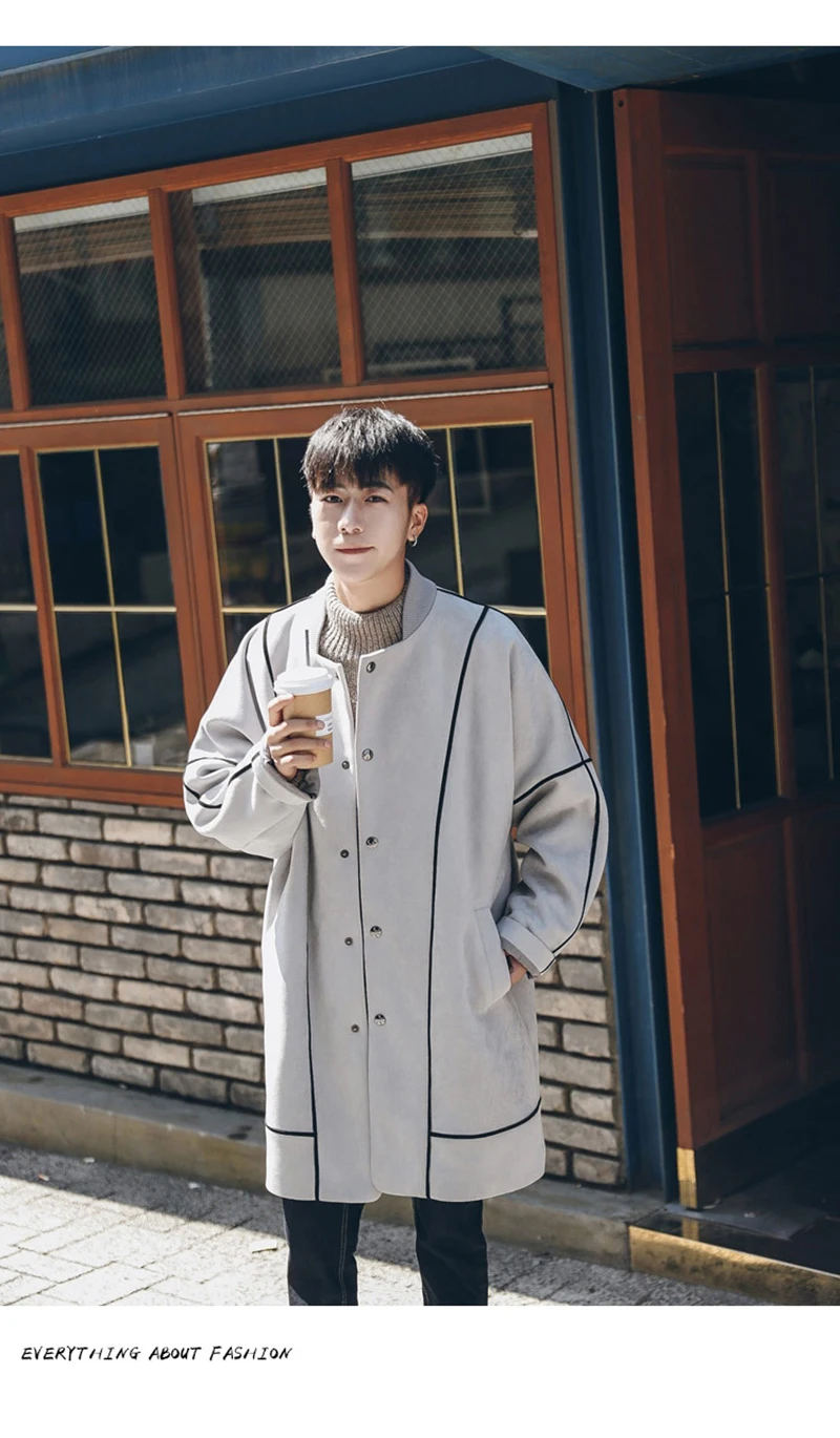 Warm Male Trench Coat Wool Liner Long Thick Fleece Jacket Men Fur Inside Parka Winter Jackets  (17)