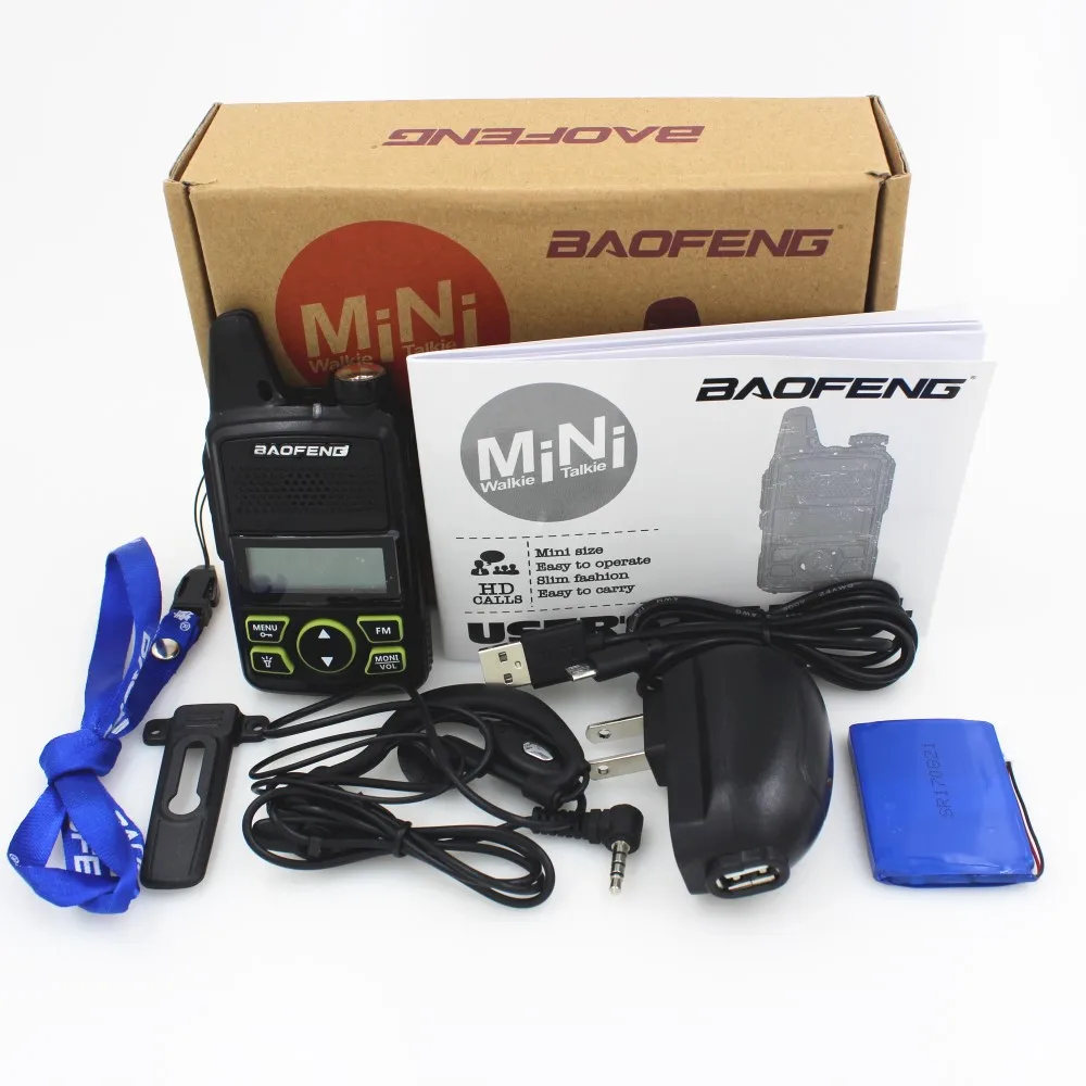 BAOFENG T1 мини Two Way Радио BF-T1 иди и болтай Walkie Talkie UHF 400-470 МГц 20CH Портативный Ham FM CB радио портативный трансивер