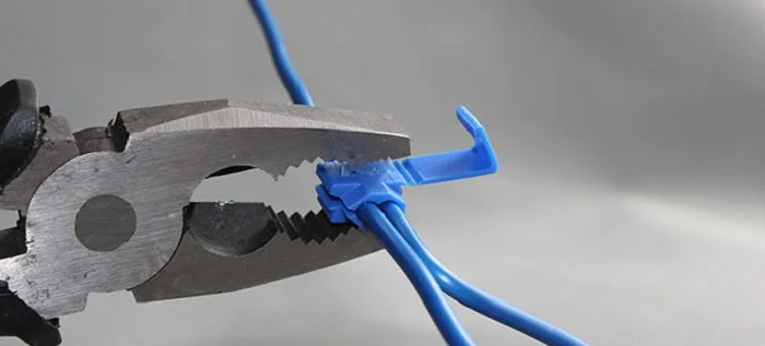 100 шт. 15A Скотч Блокировка Быстрый сращивания 18-14 AWG 0.75-2.5mm2 электрические клеммы ассортимент Провода разъем