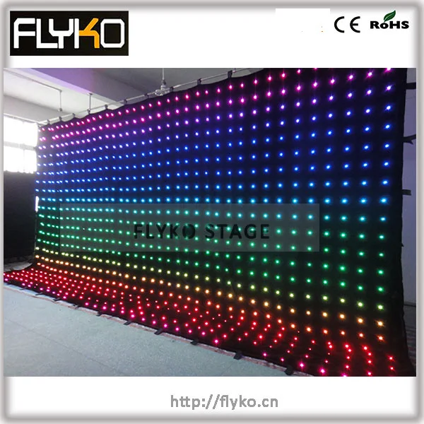 FLYKO P18 4X7 светодиодный занавес модное свадебное украшение