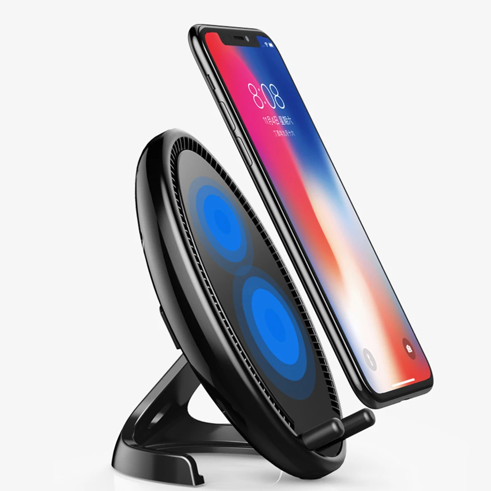 10W Radiating Qi Wireless Charger for iPhone X Samsung S8 S9 Note 8