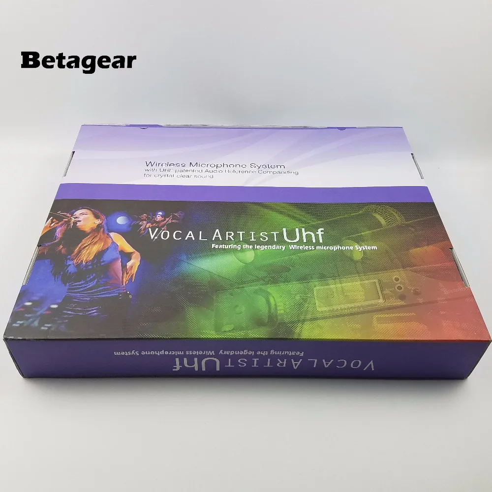 Betagear профессиональный микрофон RU24D4D Pro 2CH DJ сценический церковный беспроводной UHF двойной Lavalier микрофонная система microfono mikrafon
