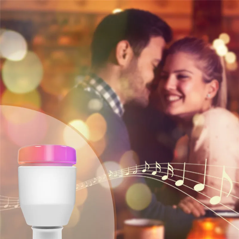 RGB-LED-Lamp-e27-110V-220v-led-lamp-7W-5W-Wireless-Wifi-Remote-Control-Bluetooth-Speaker