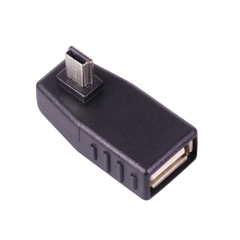 Мини USB штекер на A гнездо разъем 90 градусов Угловой удлинитель адаптер 20 шт./лот|usb