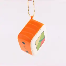 Милая квадратная японская суши медленно поднимающаяся сжимаемая, Успокаивающая игрушка игрушки для снятия стресса