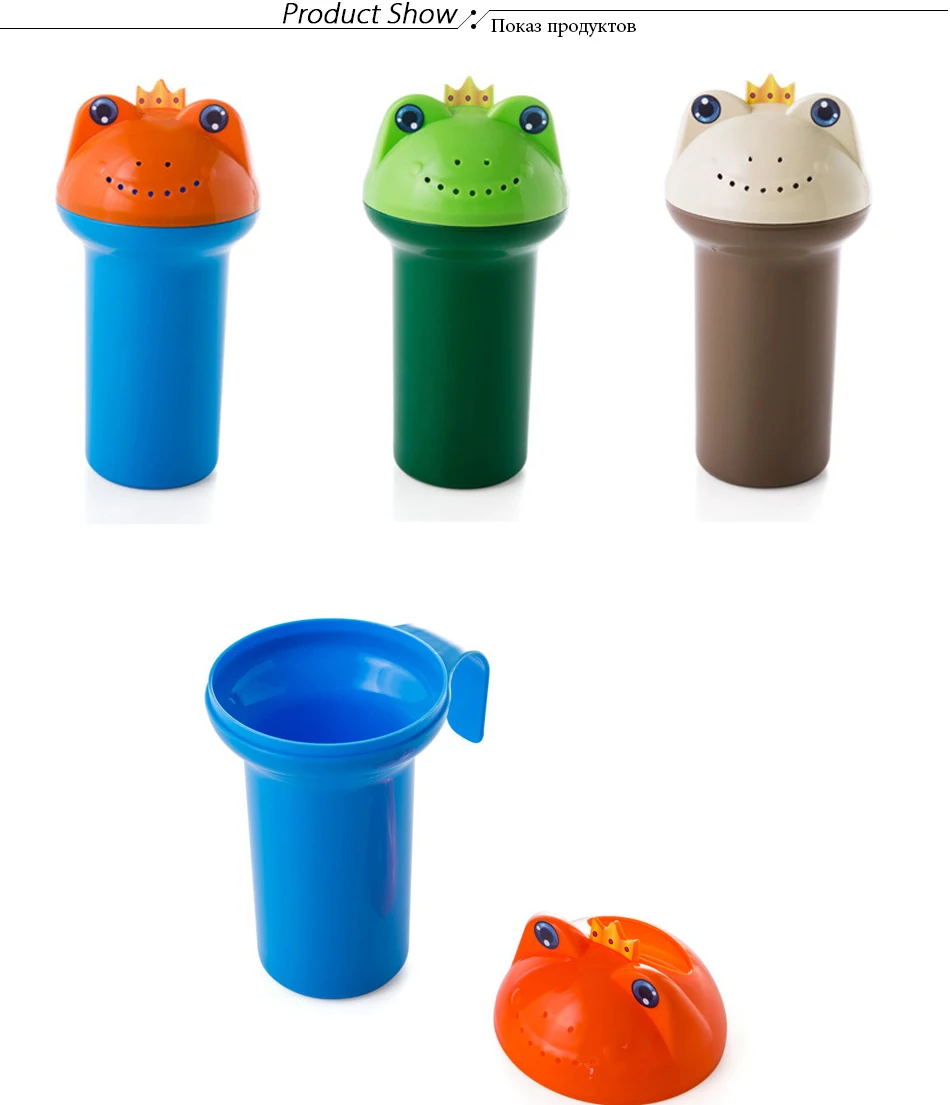 1PC Cartoon Baby Shampoo Cup Shower Water Spoon Infant Bathing Ladle Children Wash Hair Head Cup Kid Bathing Beach Toy Baby Care