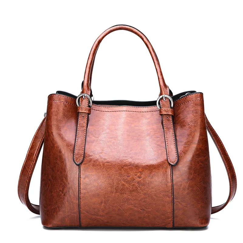 

Vintage Fashion Luxury Tote Bags for Women Leather Handbags Female Shoulder Bags Top-handle Ladies Hand Bags Sac A Main Femme