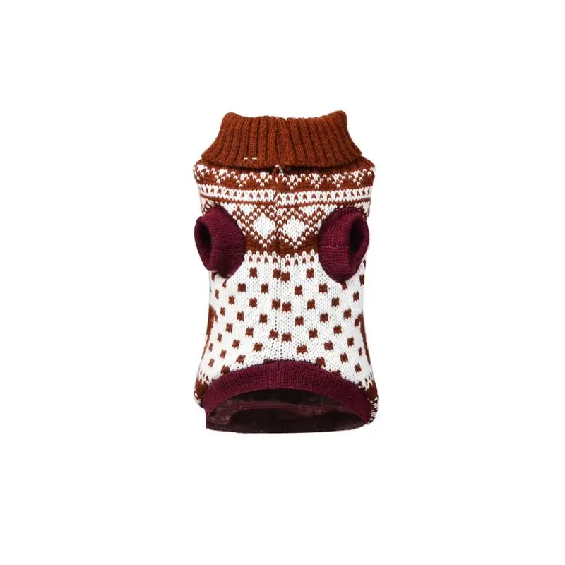 Рождественский свитер для домашних животных зимняя теплая одежда для маленьких собак мягкая одежда для собак чихуахуа одежда наряд для домашних животных подарок