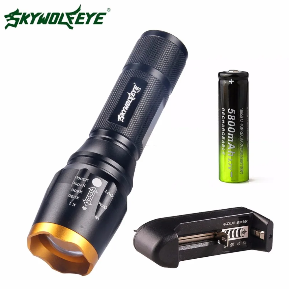 

T133 Tactical LED Flashlight Telescopic flashlight Portable Powerful Practical Super Bright For Hiking and Camping