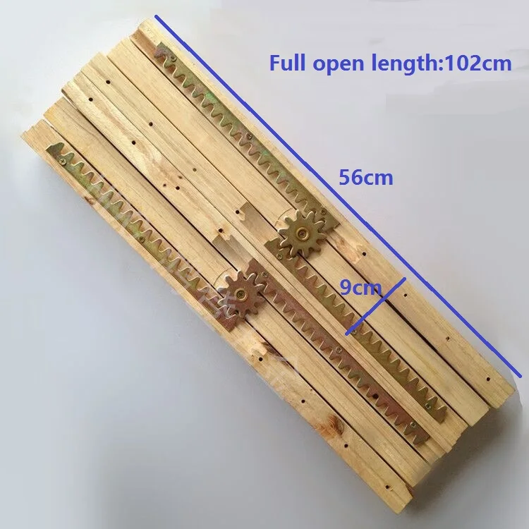 

2Pcs(1 pair)/Lot Hardwood Oak Table Slides Wood Table Slide Extension Slides Equalizer