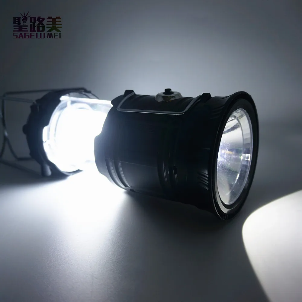 Portable Solar Charger Camping Lantern Outdoor lighting Emergency Tent light Waterproof Rechargeable Hand Lamp Crank Light | Освещение