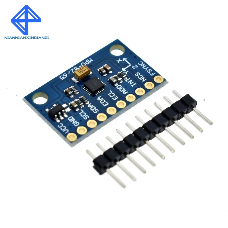 

IIC I2C SPI MPU6500 MPU-6500 6-Axis Gyroscope Accelerometer Sensor Module Replace MPU6050 For Arduino With Pins GY-6500