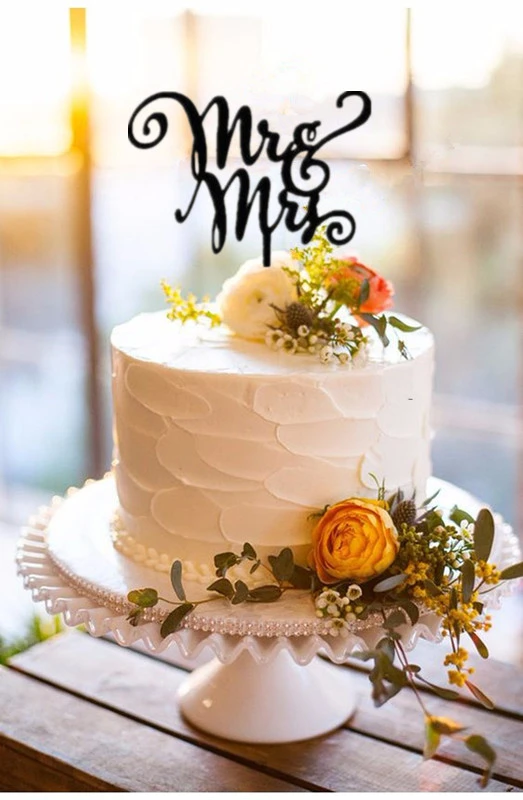 Custom Cake Topper Mr Mrs Heart Design Engagement Wedding Cake Topper Decorations Acrylic Free Shipping Acrylic Art On Canvas Acrylic Box Photo Framesacrylic Level Aliexpress