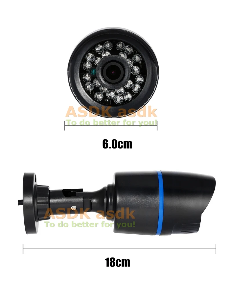 AHD 720P 1080P Водонепроницаемая Full HD 1.0MP 2.0MP Cmos светодиодный цилиндрическая камера видеонаблюдения для помещений и улицы, система безопасности, камера видеонаблюдения