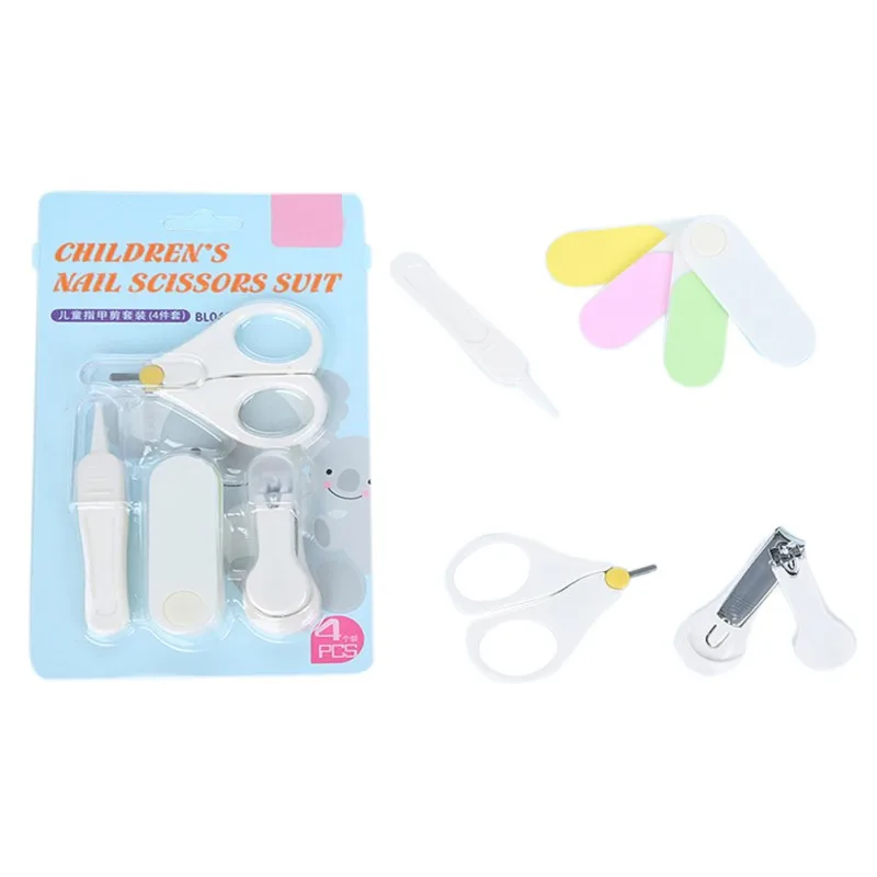 4 шт набор безопасности Детские комплекты клиперов для ногтей пинцет Новорожденный ребенок инструменты для ухода за ногтями