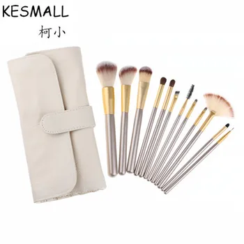 

KESMALL Makeup Brush Set 12pcs Soft Synthetic Hair Professional Cosmetic Make Up Tools Foundation Powder Eyeliner Brush CO341