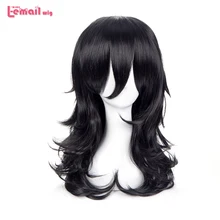 L-email парик 45 см/17,71 дюйма мой герой Academy Shota Aizawa Косплей парики черные синтетические волосы Perucas Косплей парик